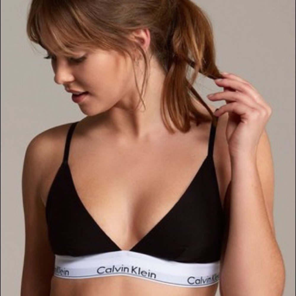 calvin klein triangle bralette
